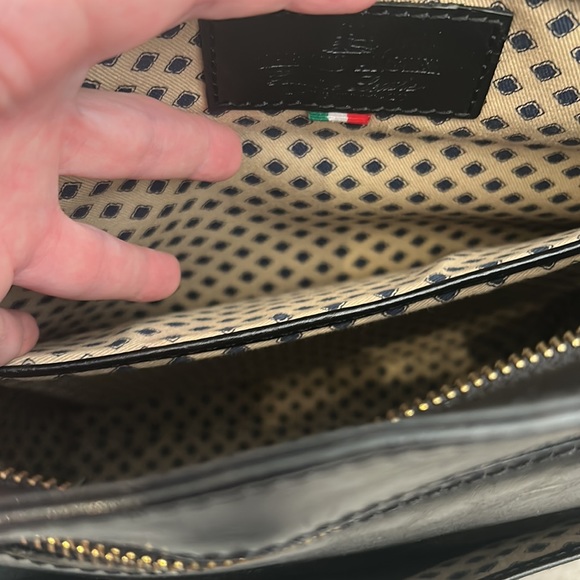 The Old Angler Black Smooth Italian Leather Backpack EUC Like New - Picture 8 of 16